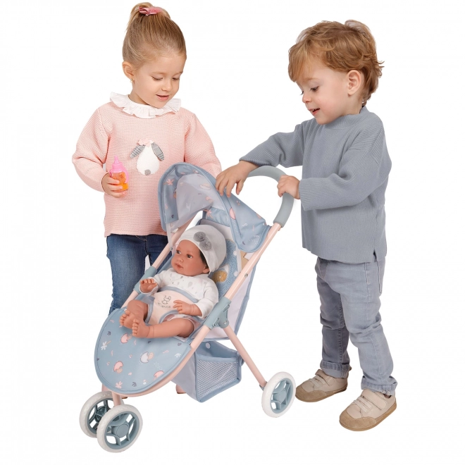 DeCuevas 90280 Sportowy wózek dla lalek trójkołowy COCO 2024 - 55 cm