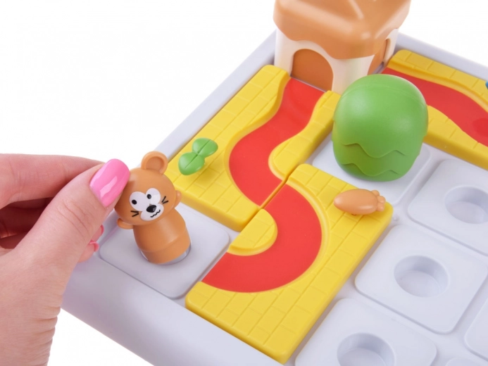 Dwie oddzielne trasy dla myszki i kota