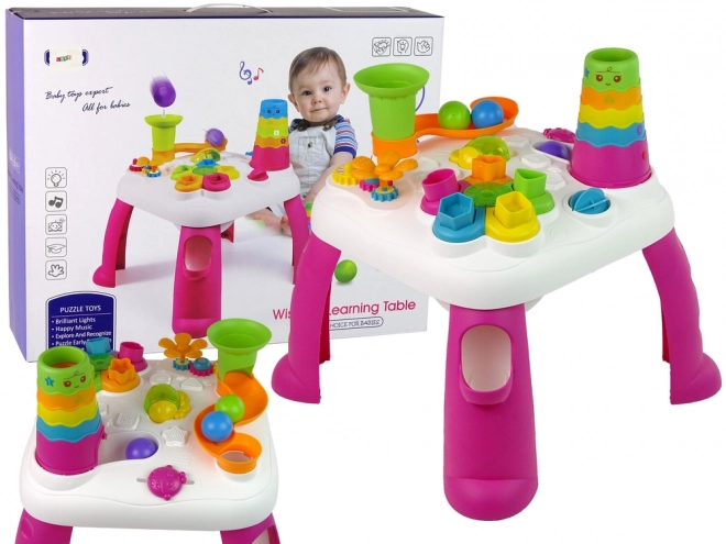 Interaktywny Stolik Edukacyjny Sorter Kul Slide Pink