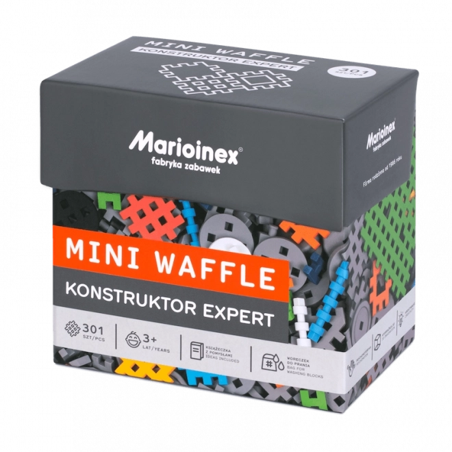 Klocki konstrukcyjne MARIOINEX Mini Waffle Konstruktor Expert – 301 elementów