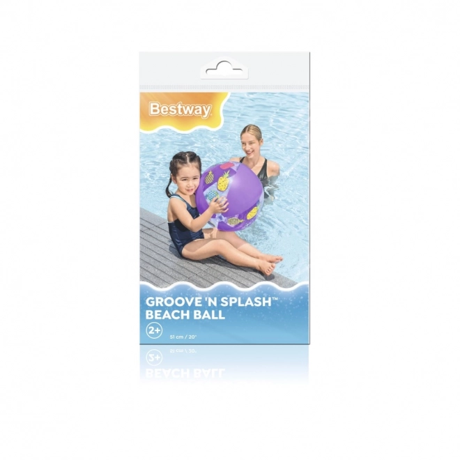 Kolorowa nadmuchiwana piłka plażowa Bestway Groove 'n Splash 51 cm owoce