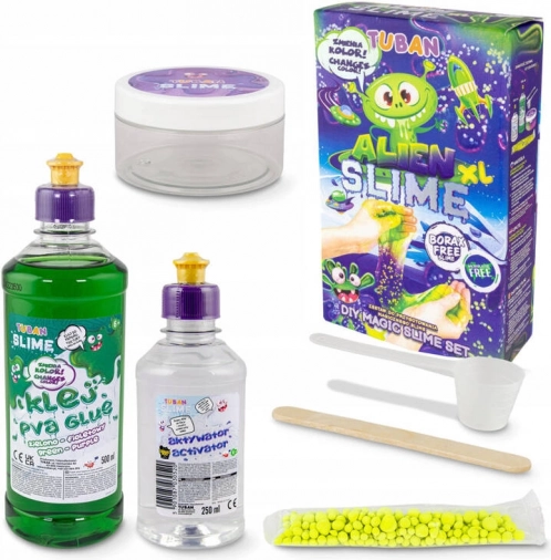 Kreatywny zestaw Slime Alien XL zmieniający kolor