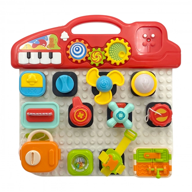 Woopie Montessori Dziecięcy Panel Manipulacyjny Kolorowy Panel Aktywny