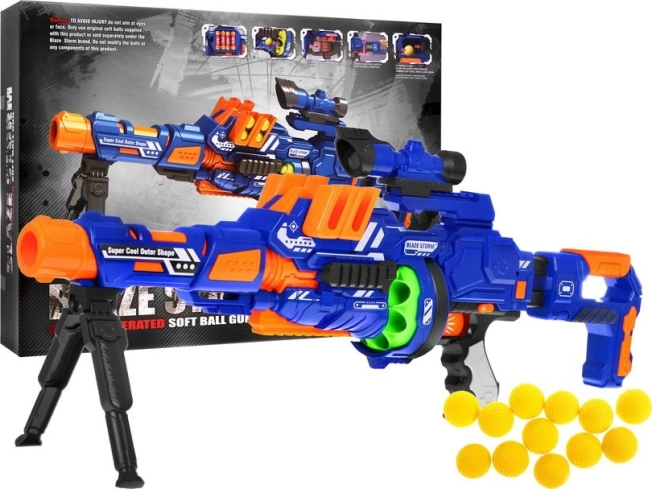 modułowy dziecięcy karabin Blaze Storm 8+ z piankowymi kulkami i akcesoriami