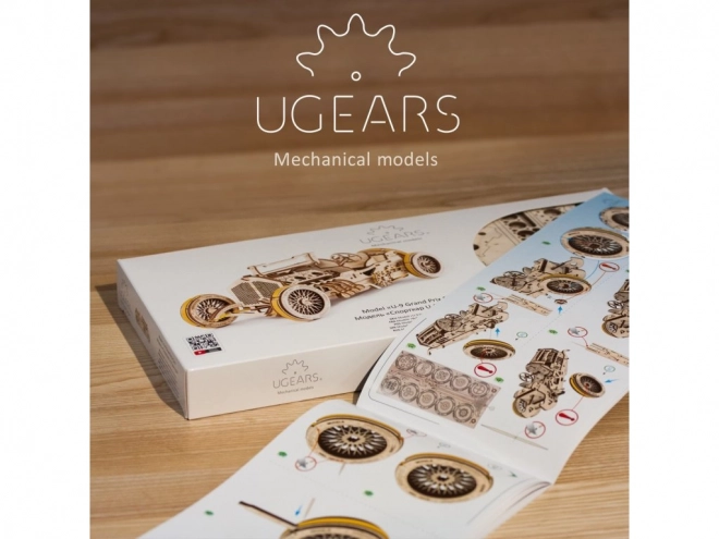 Ugears 3D puzzle - U9 Grand Prix auto 348 elementów