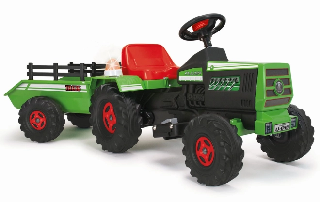 Dziecięcy elektryczny traktor z przyczepą 6V