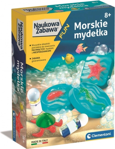 Naukowy zestaw z morskim mydłem