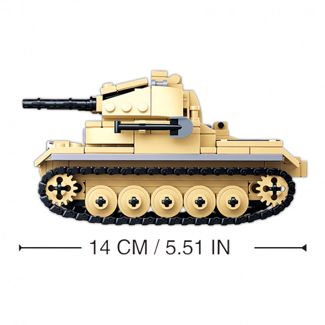 Sluban WWII M38-B0691 Niemiecki czołg Panzer II