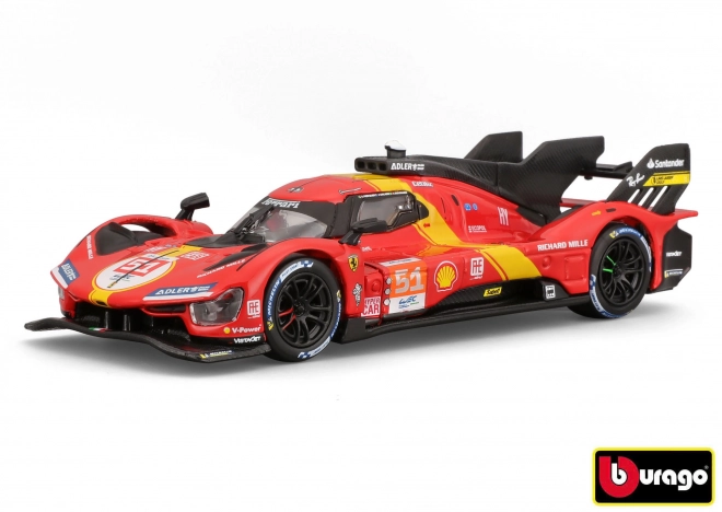 Model metalowy Ferrari Racing 499P LMH 2023 z wyścigu Le Mans