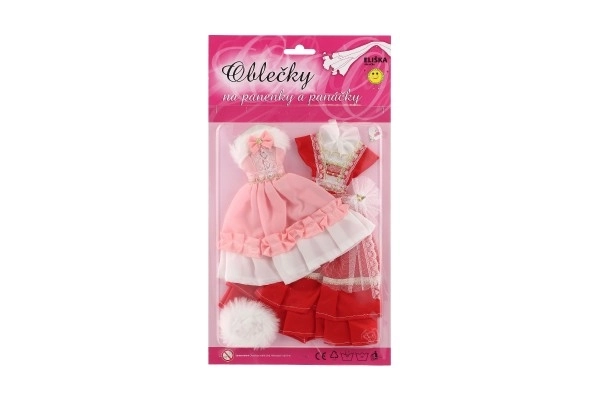 Ubranka dla lalek z akcesoriami - 2 sztuki