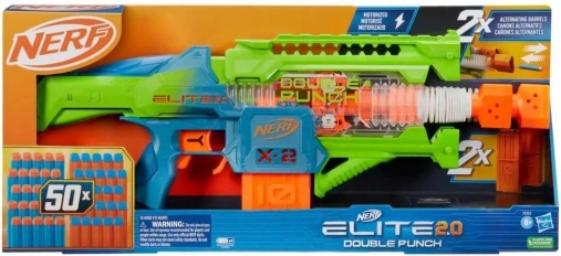 Nerf Elite 2.0 Double Punch zmotoryzowany blaster na strzałki