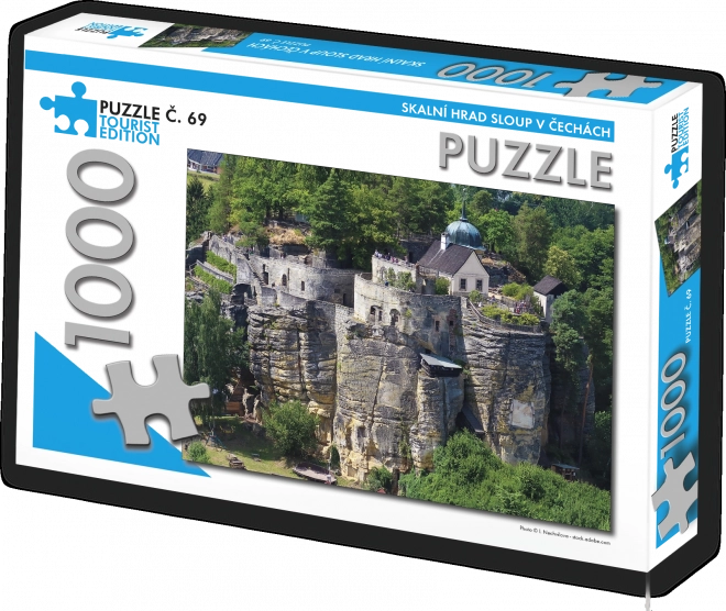 Turystyczne Puzzle Skalny Zamek Sloup w Czechach 1000 elementów