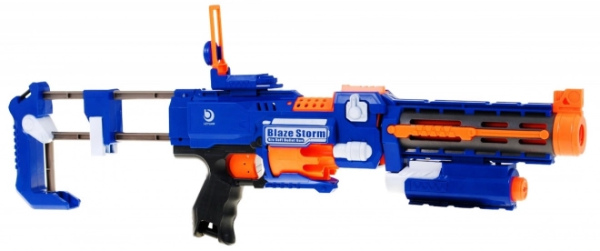 Pistolet 2 w 1 dla dzieci 8+ Blaze Storm 20 długich piankowych naboi + celownik laserowy + kolba