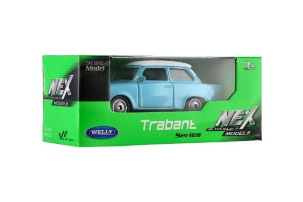 Auto Welly Trabant 1:60 metal 7cm wolny bieg w pudełku