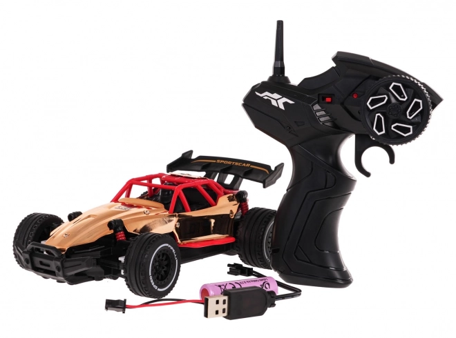 RACING 01 Złote R/C metalowe auto