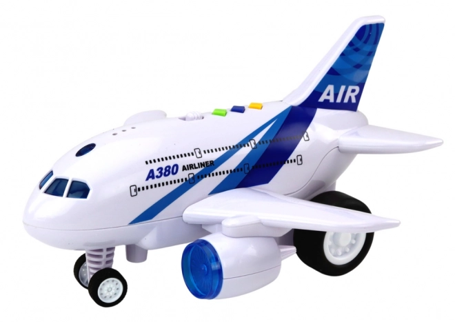 Interaktywna zabawka samolot A380 z funkcjami 1bwiat42a i d7awi19ku
