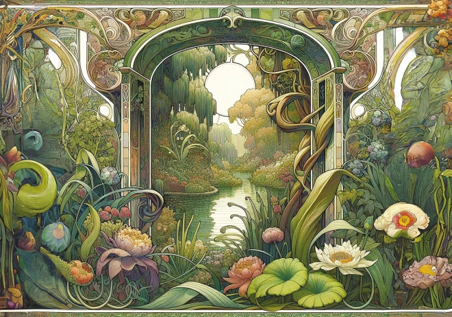Puzzle Zapomniany ogród 500 elementów