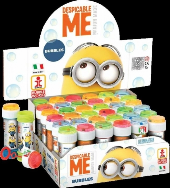 Bańki mydlane Minionki – kubeczek z roztworem i wieczko z labiryntem 60 ml