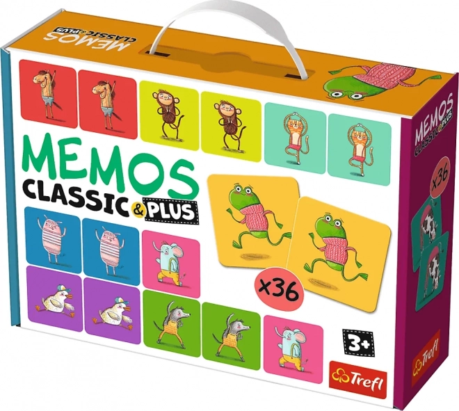 Pexeso Classic Plus Zwierzątka w ruchu 3w1