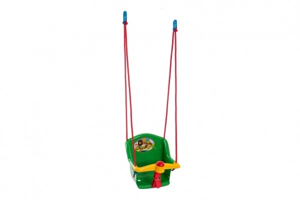 Huśtawka Baby z piszczkiem plastik zielony obciążenie 20kg 35x34x35cm