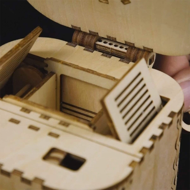 RoboTime 3D drewniane mechaniczne puzzle Szkatułka