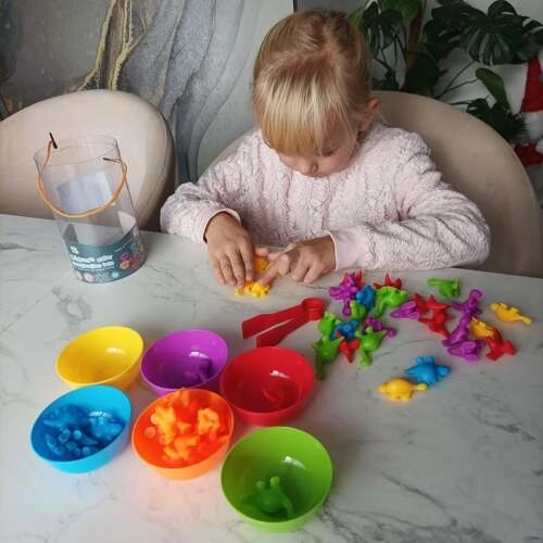 Dźwiękowa gra Montessori Naucz się liczyć – Dinozaury