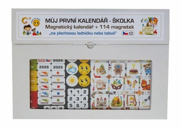 Magnetyczny kalendarz - Przedszkole 114 magnesów