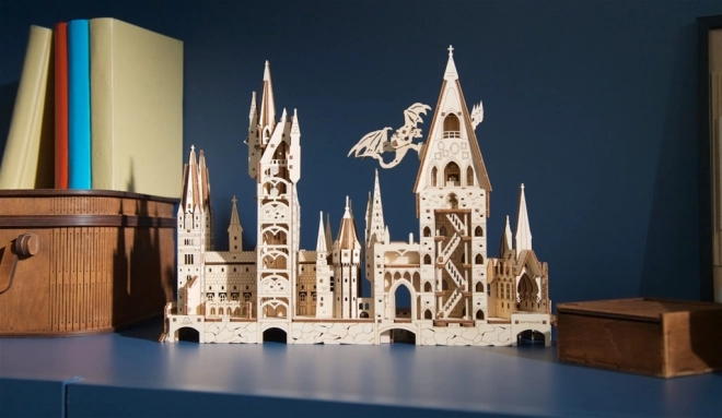 Ugears 3D drewniane mechaniczne puzzle Zamek Hogwart, Harry Potter