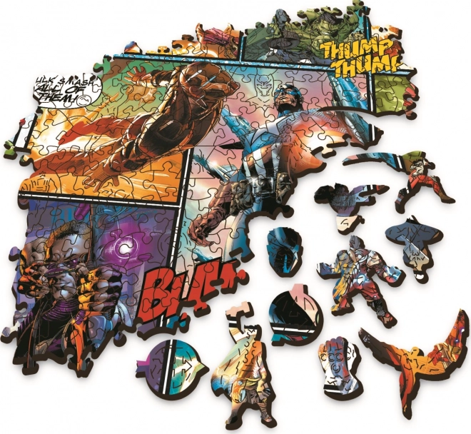 Drewniane puzzle Marvel Avengers 1000 elementów