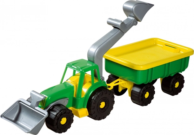 Androni ładowarka ciągnikowa z przyczepą Power Worker 58 cm – Zielony
