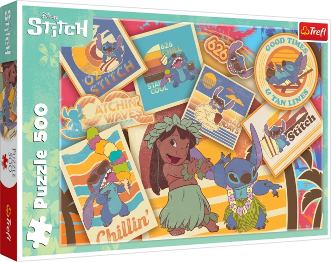 Puzzle Lilo & Stitch: Znaczki 500 elementów