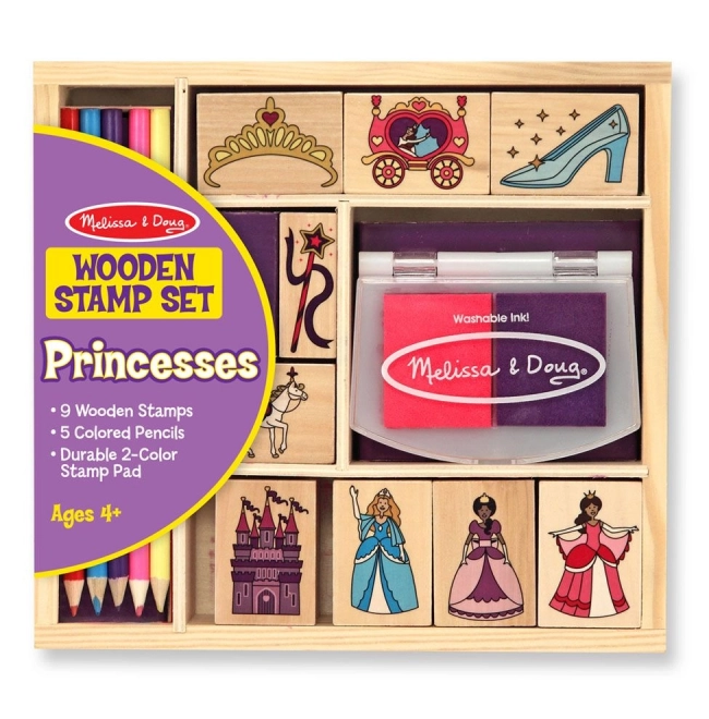 Melissa i Doug - Zestaw pieczątek Księżniczki