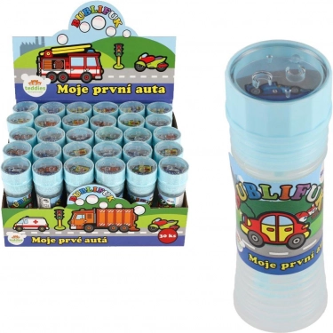 Płyn do baniek Moje pierwsze auta 50 ml, 30 szt. w pudełku