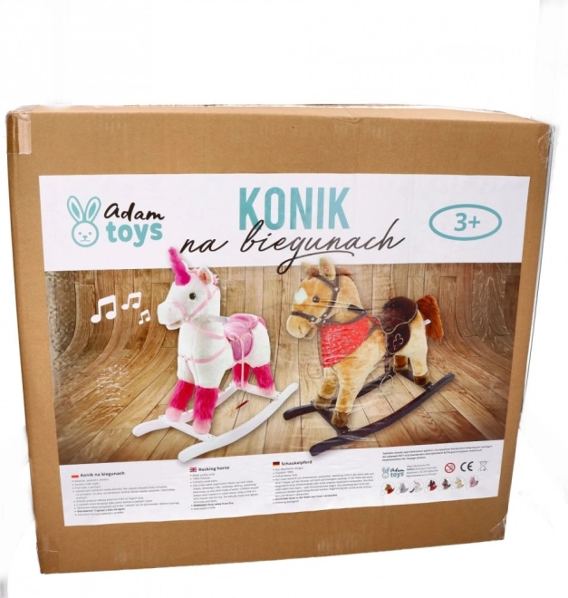 Koń na biegunach Mustang z kołami