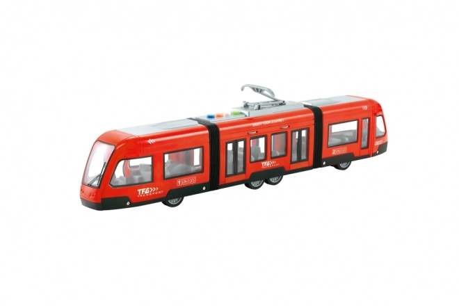 Czerwona tramwaj na mechanizm ociêżałowości 1:16