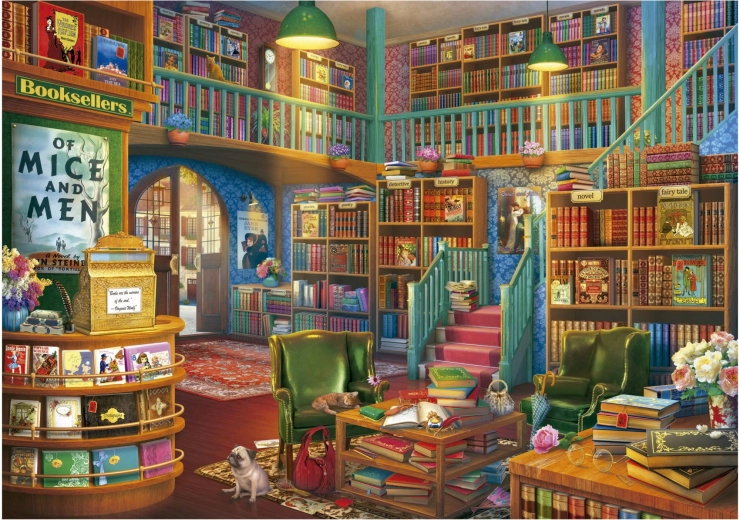 Puzzle Cudowna Księgarnia 1000 elementów