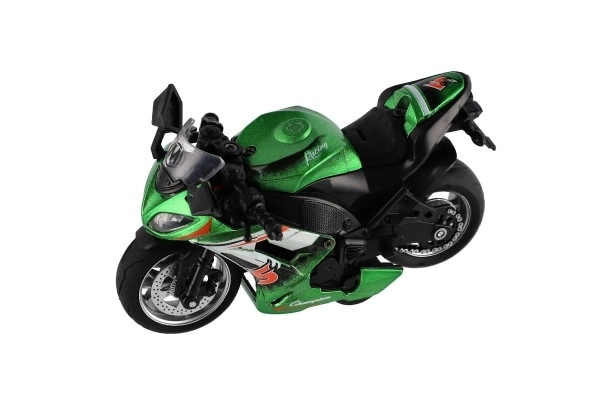 Wyścigowy motocykl z napędem wstecznym ze światłem i dźwiękiem