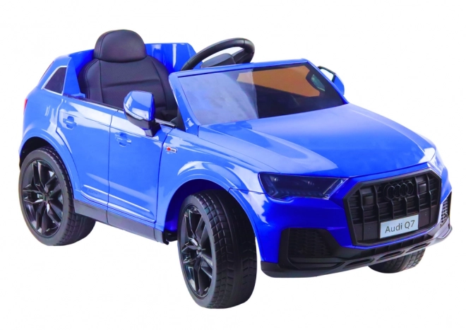 Samochód na baterie Audi Q7, kolor niebieski lakierowany