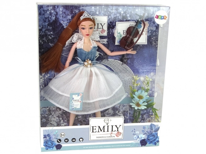 Emily, kwiecista laleczka skrzypaczka
