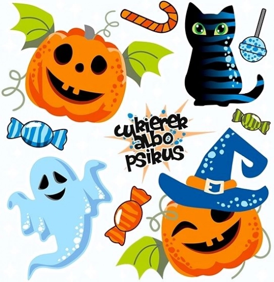 Naprasowanki Halloween – mały arkusz