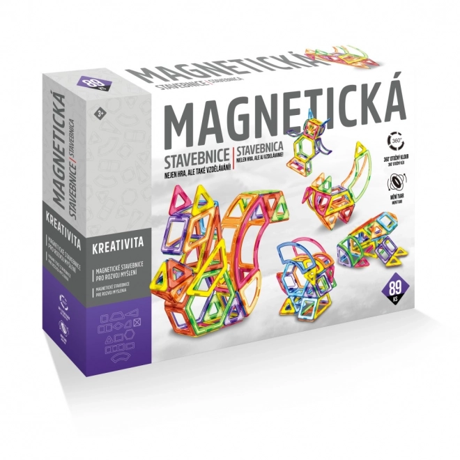 Magnetyczny zestaw konstrukcyjny 89 szt.