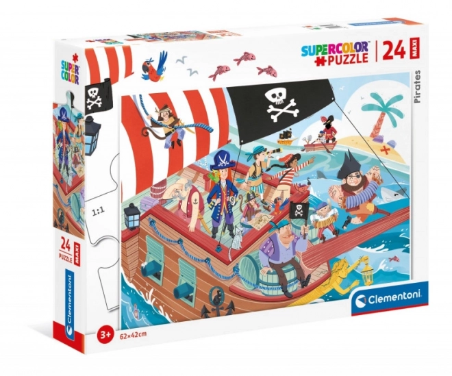 Puzzle Supercolor Piraci 24 elementów