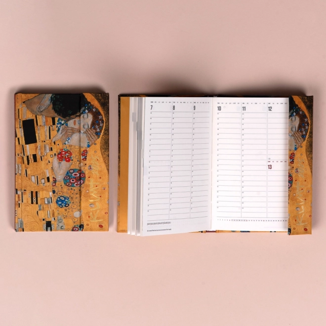 NOTIQUE Tygodniowy magnetyczny planner Gustav Klimt 2025, 11 x 16 cm