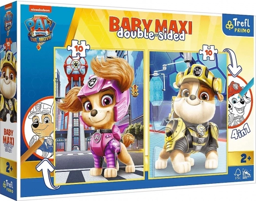Dwustronne puzzle Baby Maxi 2×10 – Psi Patrol Radosna Ekipa