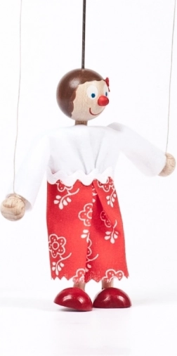GERLICH drewniana marionetka Maruška 12 cm
