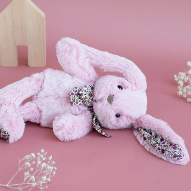 Doudou Histoire d'Ours Pluszowa zabawka różowy króliczek 25 cm