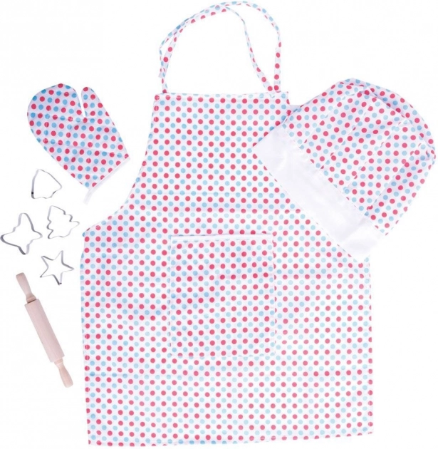 Bigjigs Toys dziecięcy zestaw kucharski w kropki