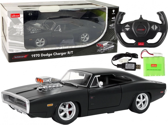 Auto zdalnie sterowane Dodge Charger 1:16 czarne
