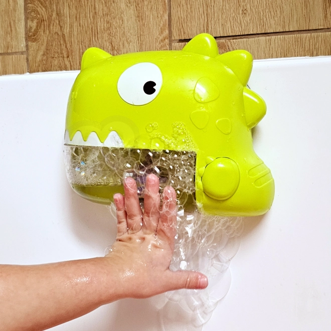 Zabawka do kąpieli dinozaur z bąbelkami zielona