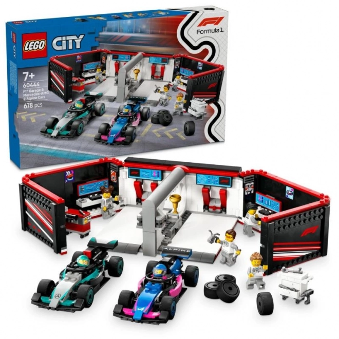 LEGO® City 60444 Garaż F1® oraz samochody Mercedes-AMG i Alpine